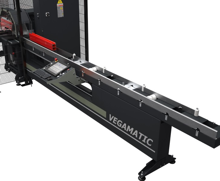 CNC cutting centres Vegamatic Loading/unloading roller conveyor Emmegi